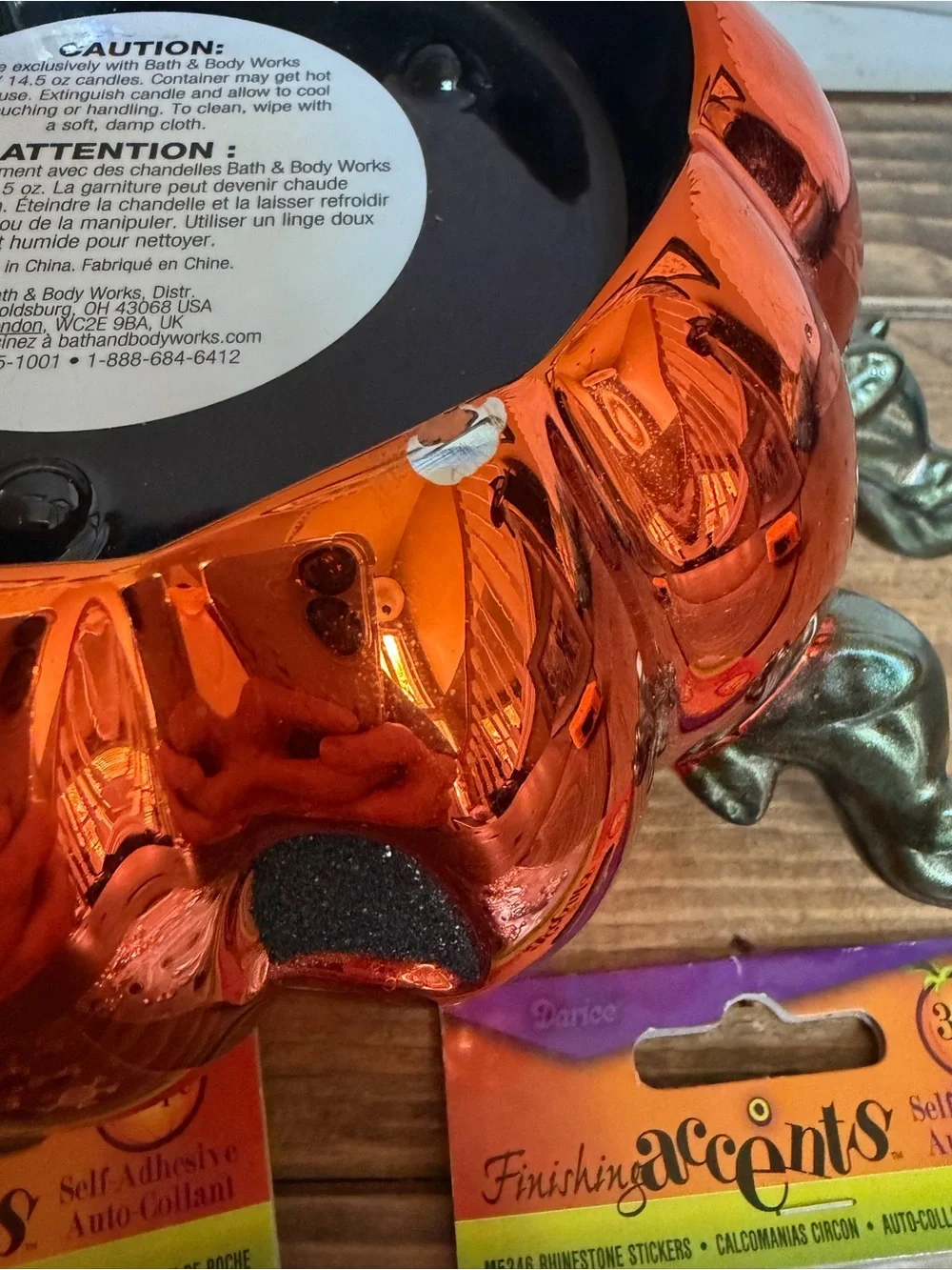 Bath & Body Works 2022 Pumpkin Spider Candle Holder